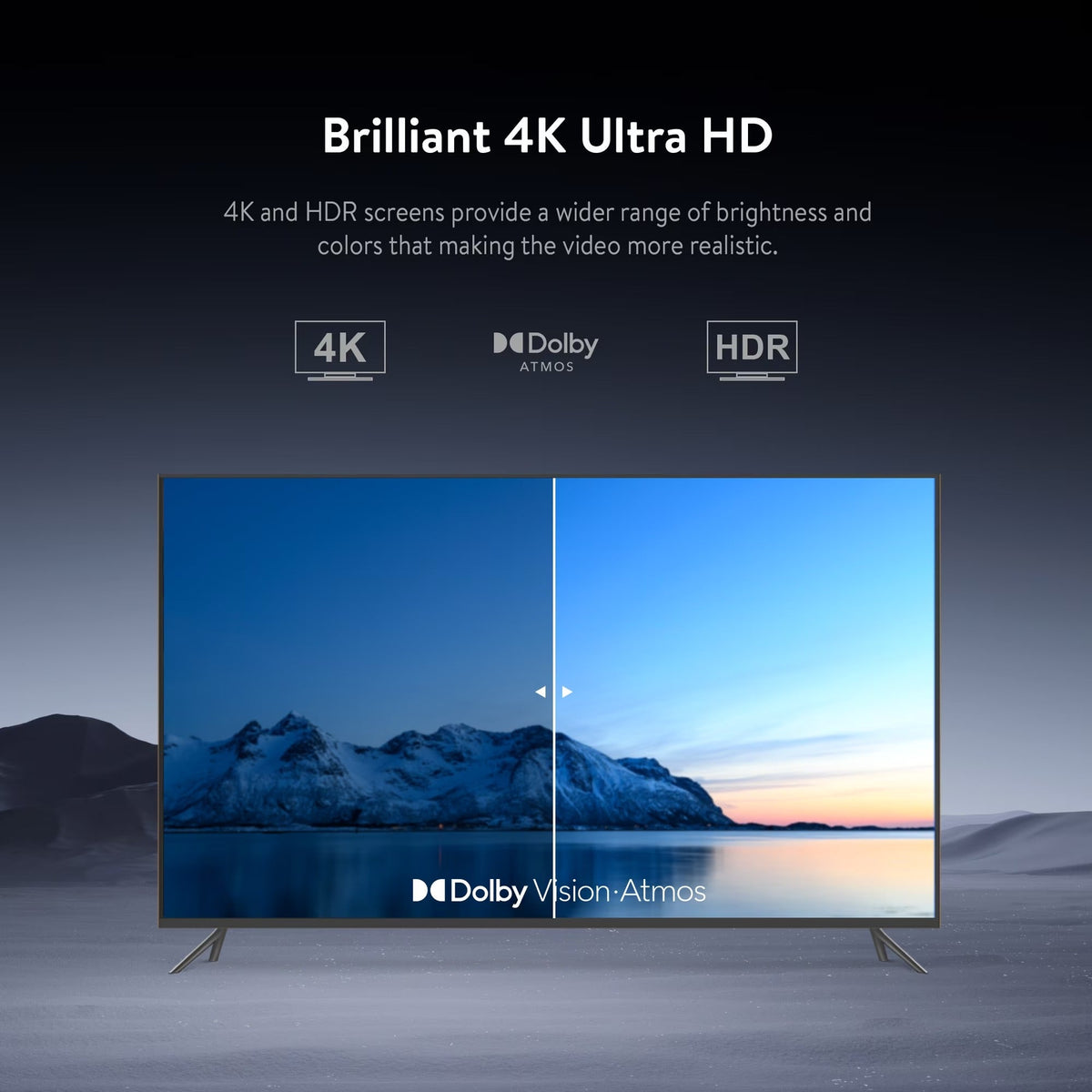 onn 4K Streaming Device, Google TV with Gemini (NEW 2026 Model) - Fast Streaming, Ultra HD, 8GB Storage, 2GB RAM, Remote With Voice Control - U.S. Compatible only