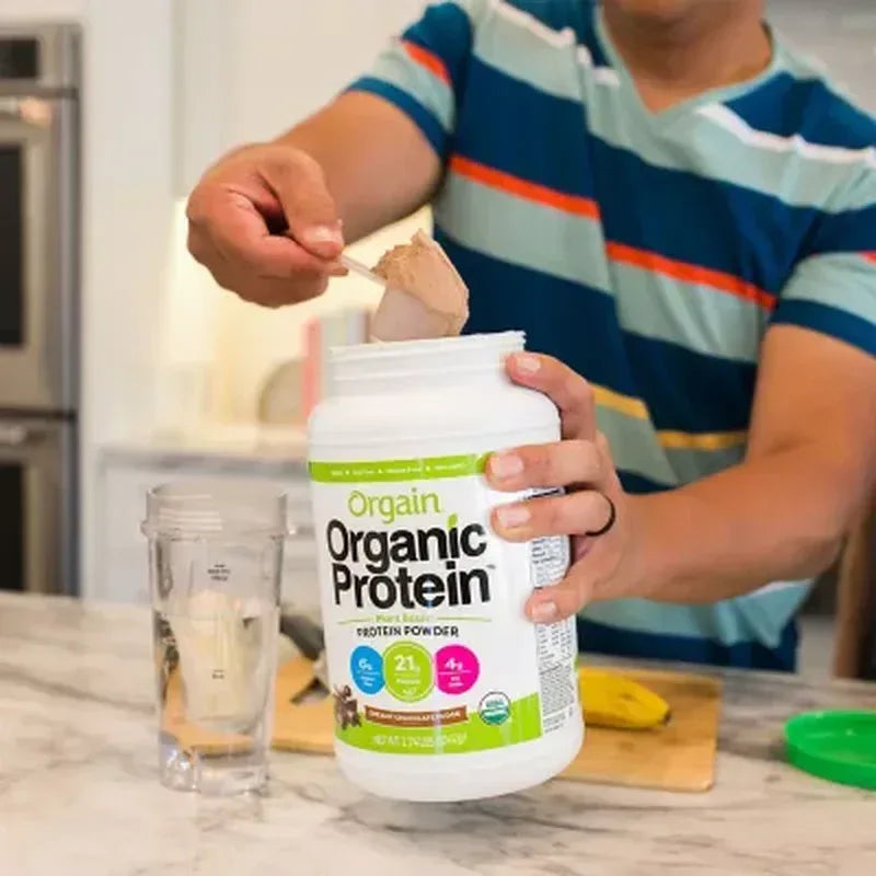 Orgain Organic 21G Plant-Based Protein Powder, Creamy Chocolate Fudge (2.74 Lbs.)