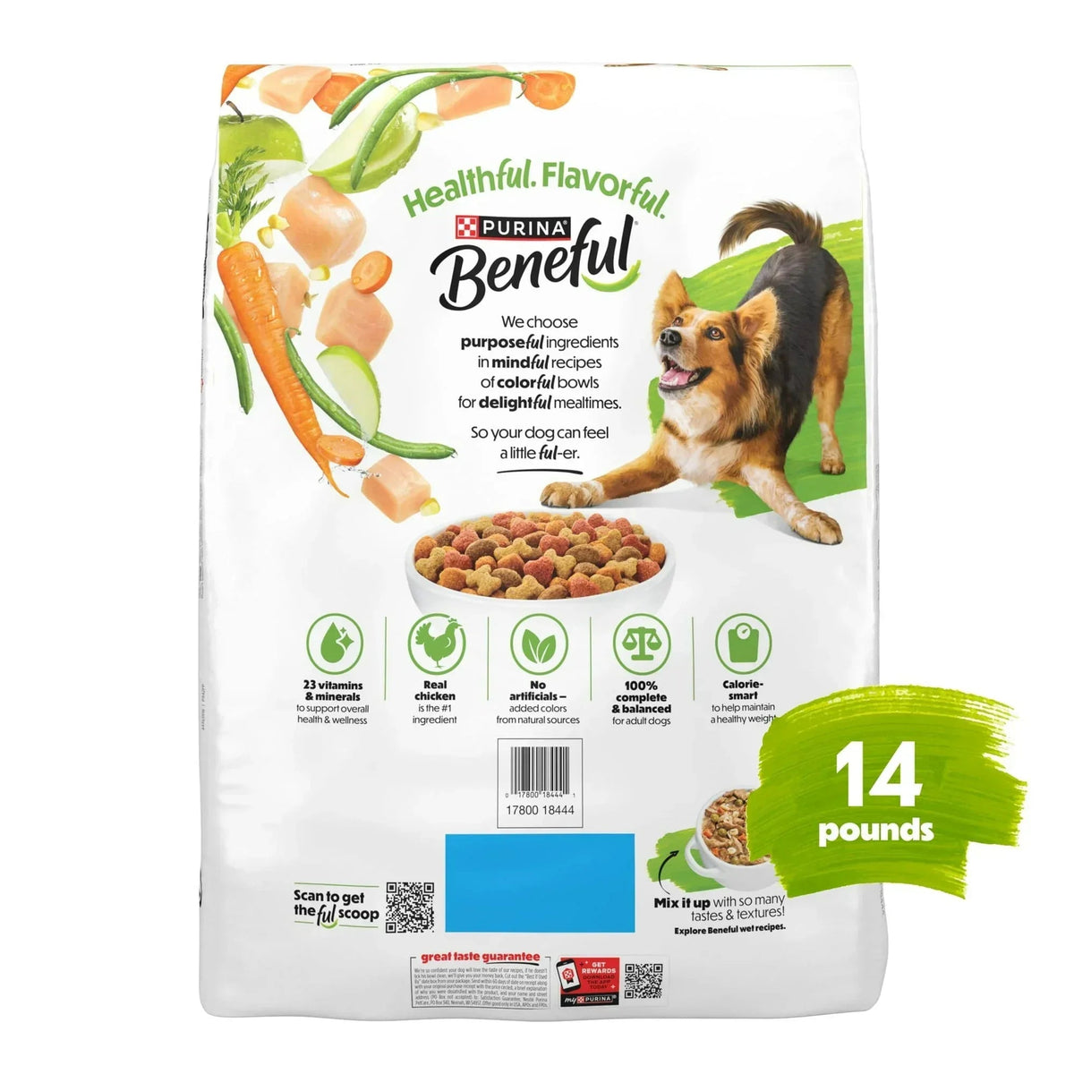 Purina Beneful Healthy Weight with Farm-Raised Chicken Natural Dog Food Dry Formula with Added Vitamins, Minerals and Nutrients