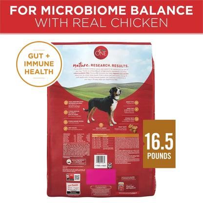 Purina One Dry Dog Food for Adult Dogs High Protein, Real Chicken & Rice