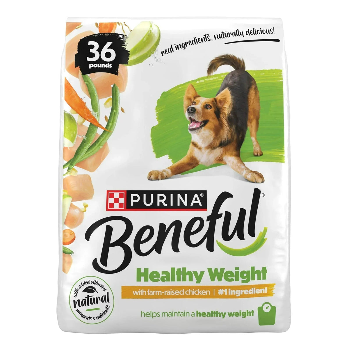 Purina Beneful Healthy Weight with Farm-Raised Chicken Natural Dog Food Dry Formula with Added Vitamins, Minerals and Nutrients