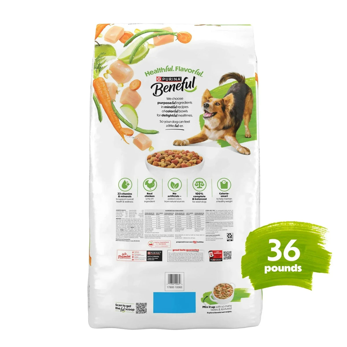 Purina Beneful Healthy Weight with Farm-Raised Chicken Natural Dog Food Dry Formula with Added Vitamins, Minerals and Nutrients