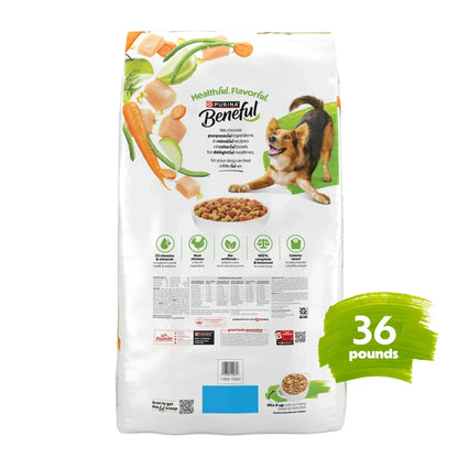 Purina Beneful Healthy Weight with Farm-Raised Chicken Natural Dog Food Dry Formula with Added Vitamins, Minerals and Nutrients
