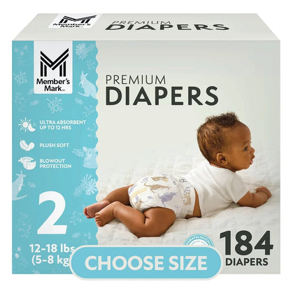 Member's Mark Premium Baby Diapers, Choose Size