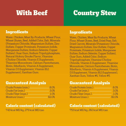 Pedigree Choice Cuts In Gravy Adult Soft Wet Dog Food With Beef Multipack, 13.2 oz Cans 12 Pack