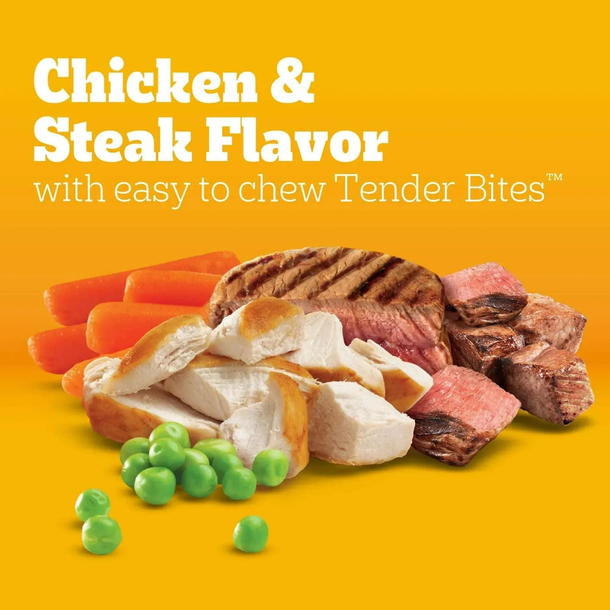 Pedigree With Tender Bites for Small Dogs Adult Dry Dog Food, Chicken and Steak Flavor