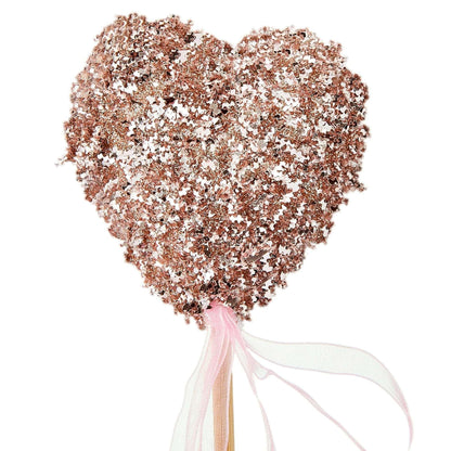 Tinsel Heart Decorative Picks, Red and Pink, 8", 4 Count Per Pack, Valentine's Day by Way To Celebrate (Pack of 2)
