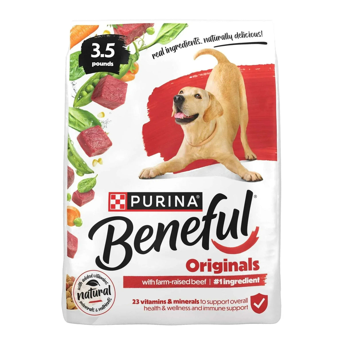 Purina Beneful Originals With Farm-Raised Beef Natural Dry Dog Food Recipe With Added Vitamins, Minerals and Nutrients