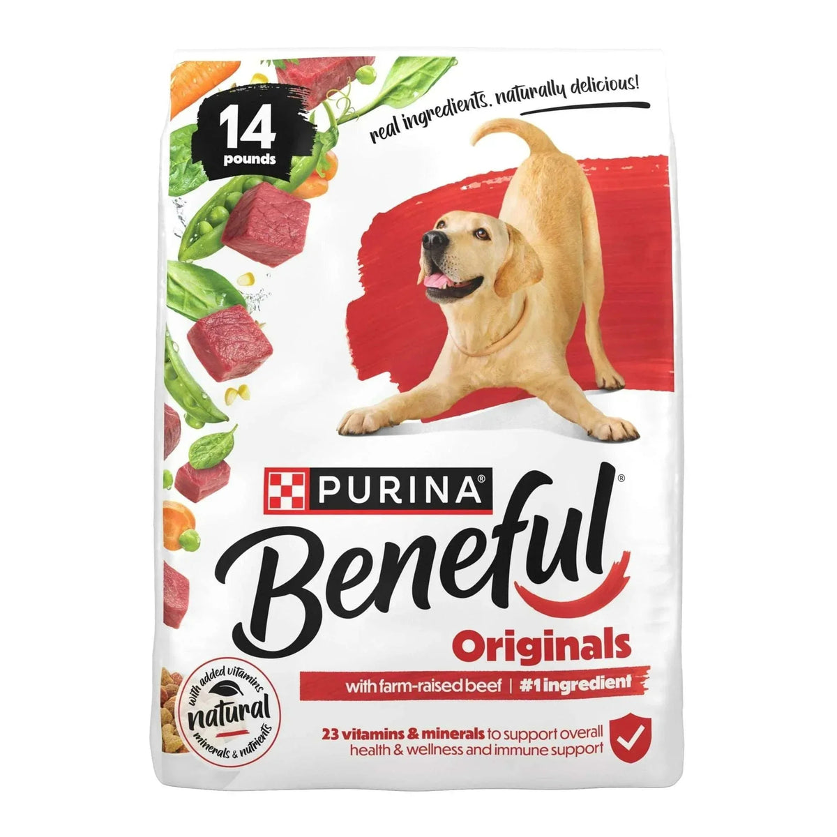Purina Beneful Originals With Farm-Raised Beef Natural Dry Dog Food Recipe With Added Vitamins, Minerals and Nutrients