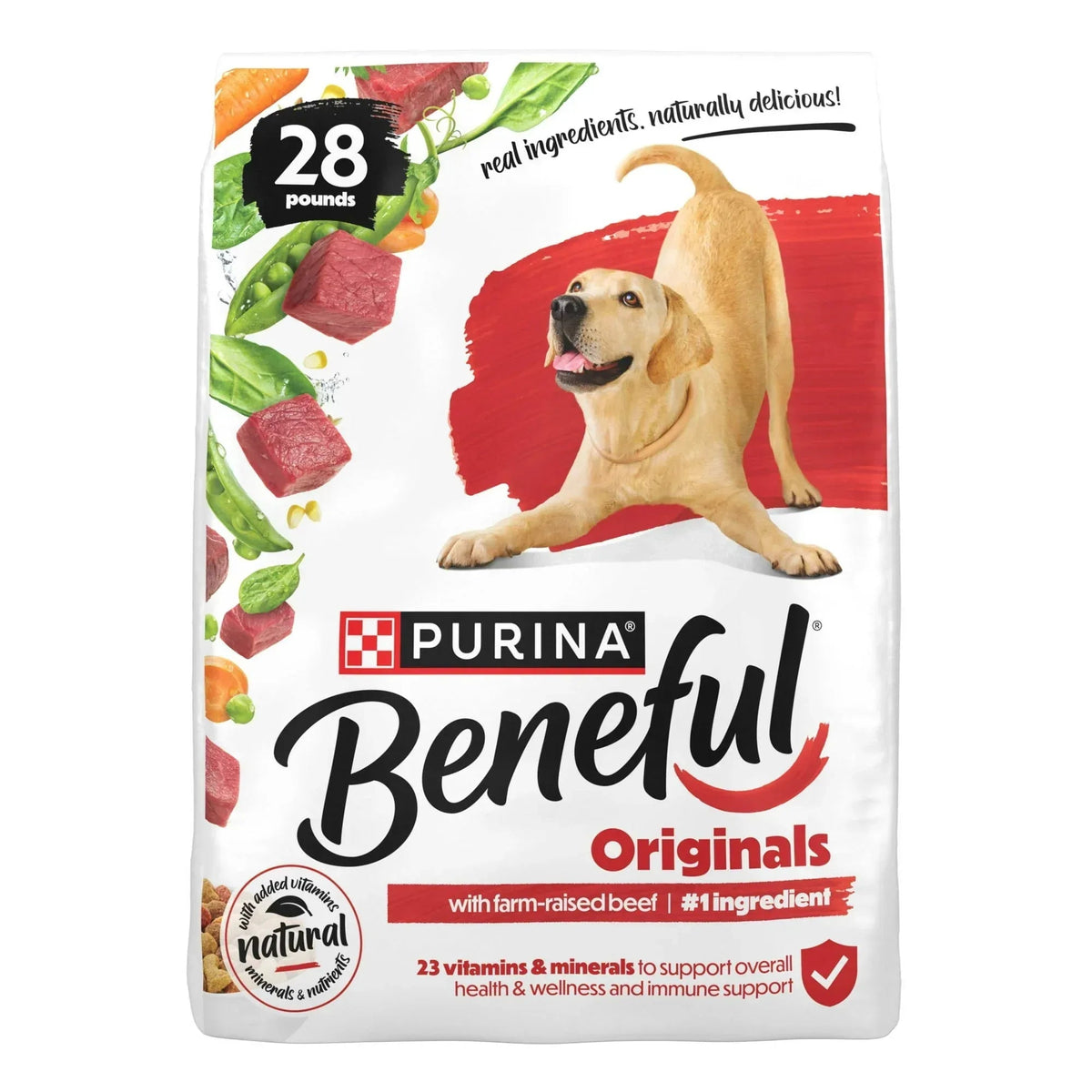 Purina Beneful Originals With Farm-Raised Beef Natural Dry Dog Food Recipe With Added Vitamins, Minerals and Nutrients