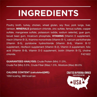 Purina ONE True Instinct Wet Dog Food, High Protein Soft Turkey & Venison, 13 oz Can
