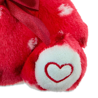 Small Heart Polka Dot Bear Plush, Red, 8", Valentine's Day by Way To Celebrate