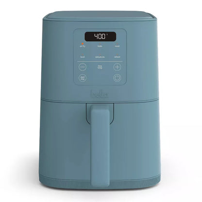 bella 4qt Slim Air Fryer Oatmilk: Small Beige Electric Fryer, 1300W, 2-Year Warranty, Plastic & Aluminum, 7.27 lbs
