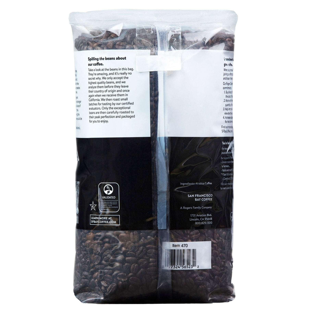 San Francisco French Roast Whole Bean Coffee 3 lb, 2-pack