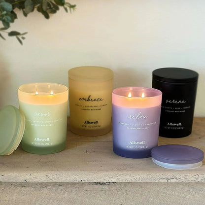 Allswell Scented 2-Wick Spa Jar Candle 15oz.