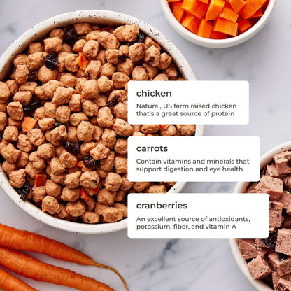 Freshpet Fresh Dog Food, Small Dog Chicken Recipe, Small Bites Freshly Roasted Meals, 1 lb.