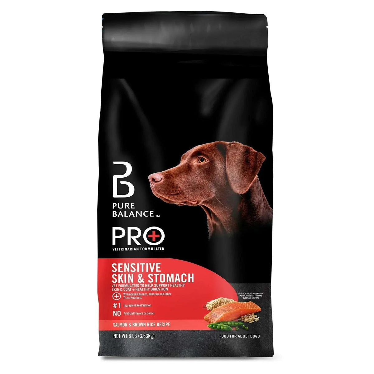Pure Balance Pro+ Sensitive Skin & Stomach Dog Food, Salmon & Rice Recipe
