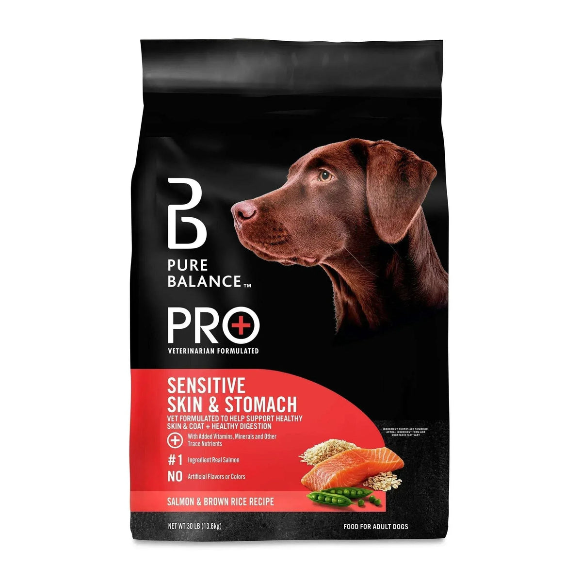 Pure Balance Pro+ Sensitive Skin & Stomach Dog Food, Salmon & Rice Recipe