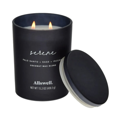 Allswell Scented 2-Wick Spa Jar Candle 15oz.