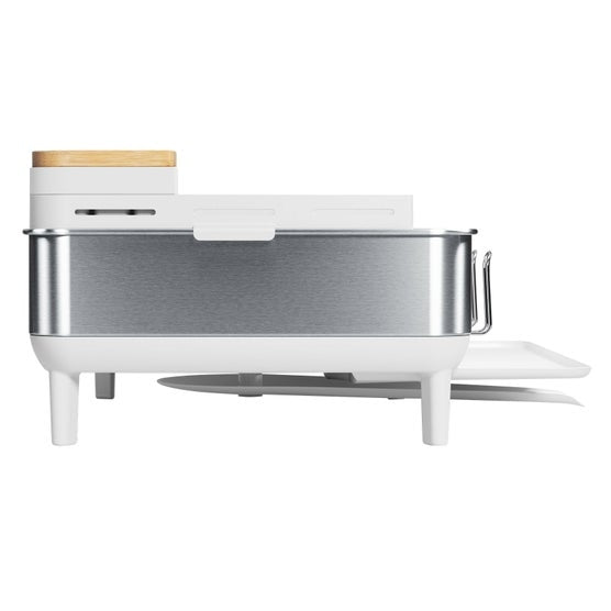simplehuman Steel Frame Dishrack with Knife Block