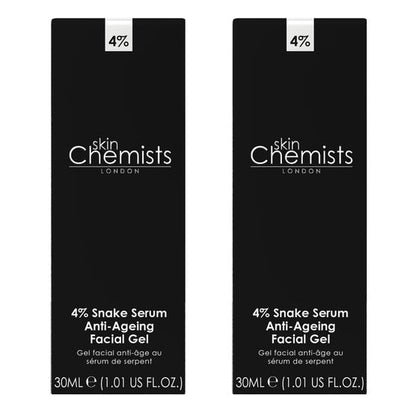 skinChemists Snake Serum Anti-Aging Facial Gel 1.01 fl oz, 2-pack