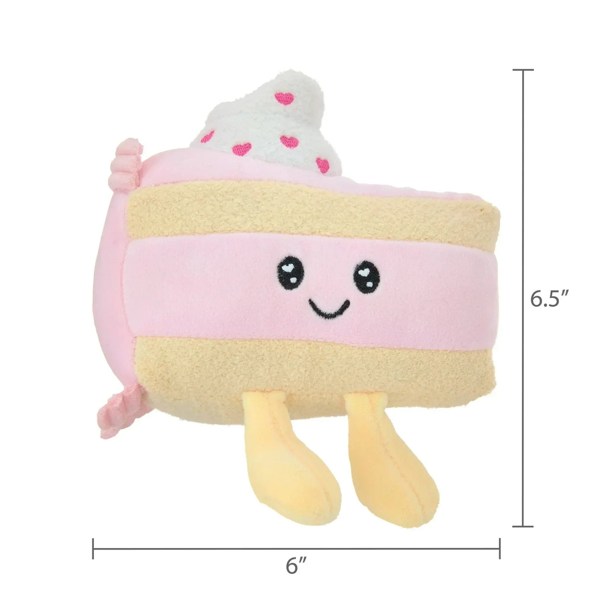 Small Strawberry Cake Plush, Pink, 6.5", Valentine's Day by Way To Celebrate