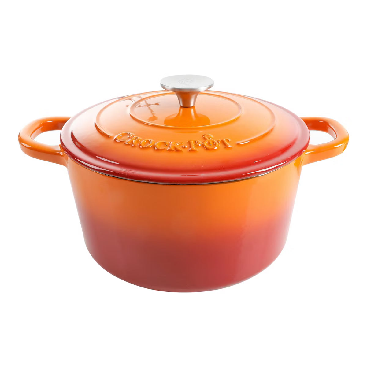 Crock Pot 5Qt Dutch Oven with Lid - Enamel - Cast Iron - Pistachio Green