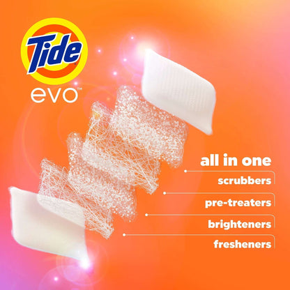 Tide evo Laundry Detergent Fiber Tiles, Original, 66 ct.