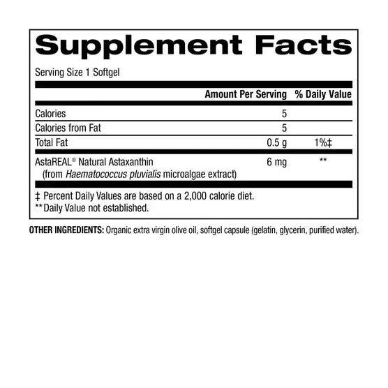 trunature Astaxanthin 6 mg., 100 Softgels
