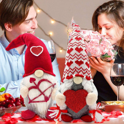 Molumo Valentines Day Decor 2 packs Valentine Day Gnomes Plush Decorations for Home Table Decor Vday Gifts for Her, Girls