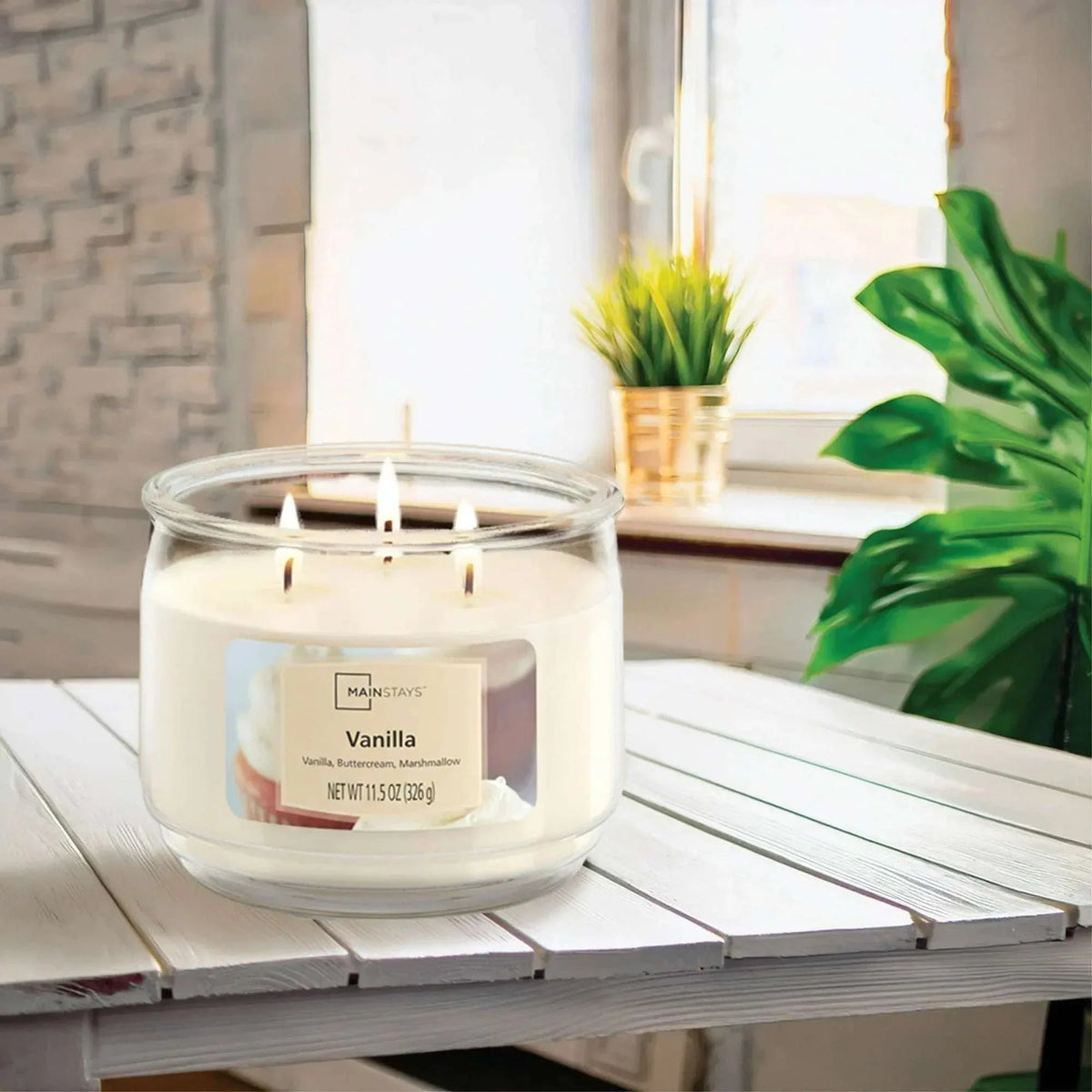 Mainstays 3-Wick Scented Glass Jar Candle, 11.5oz.