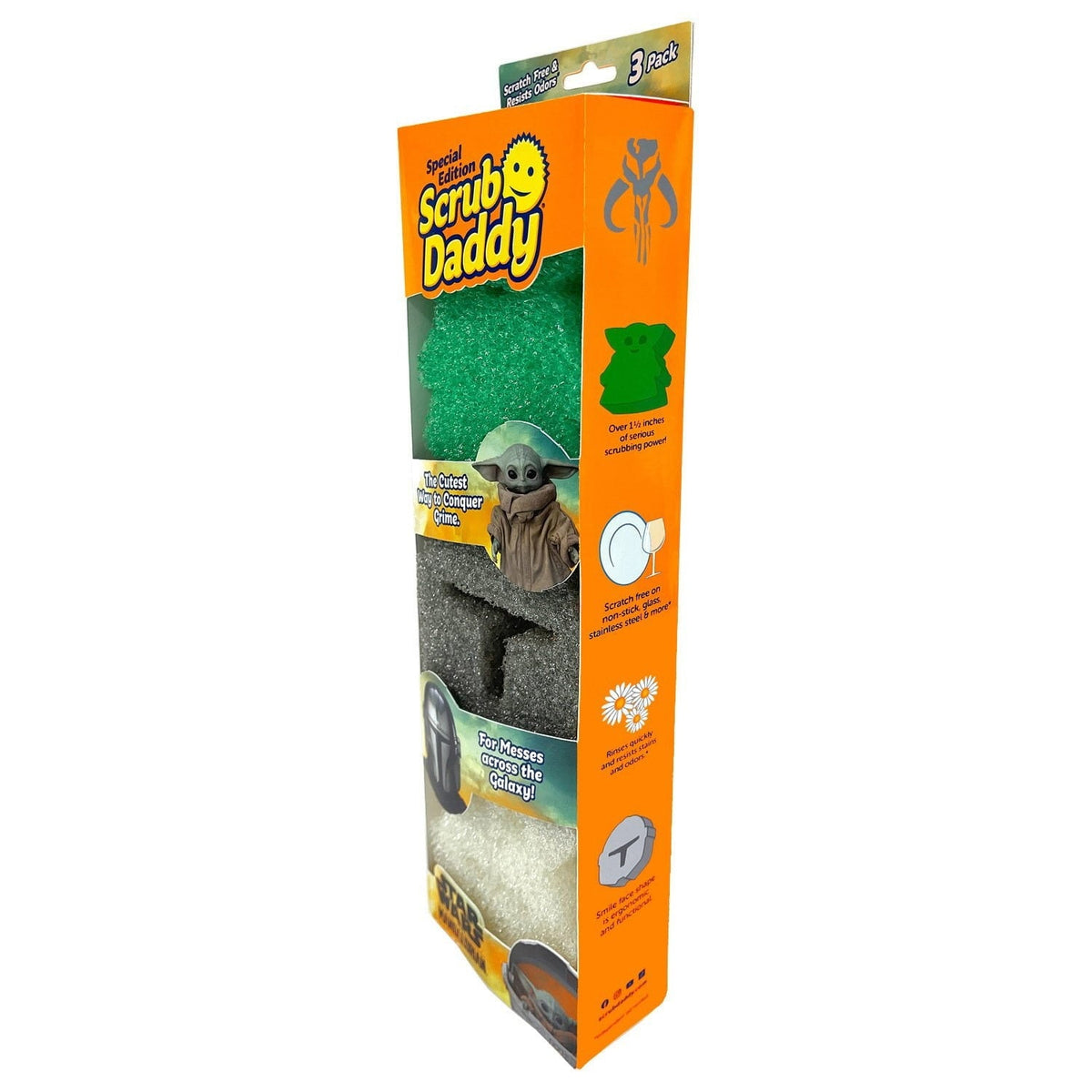 Scrub Daddy Star Wars Mandalorian & Grogu Sponges, 3 ct.