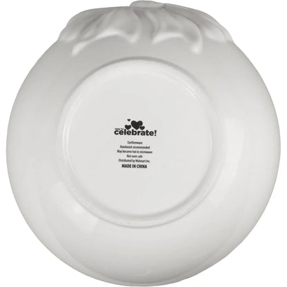 Way to Celebrate 1pk Ceramic Bow Serving Bowl