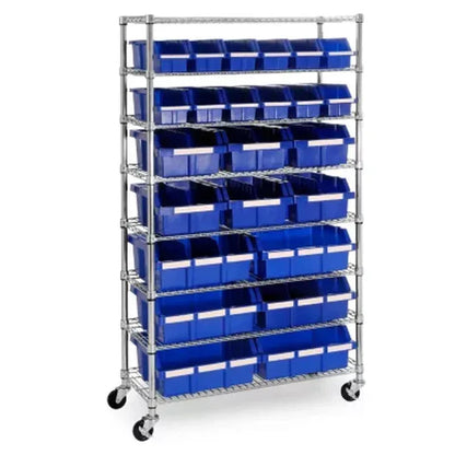 Member's Mark 24-Bin Rolling Storage Rack with Wheels