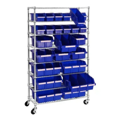 Member's Mark 24-Bin Rolling Storage Rack with Wheels