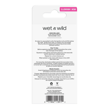 Wet n Wild High on Lash No Pinching Eyelash Curler, Metal, 2 Count